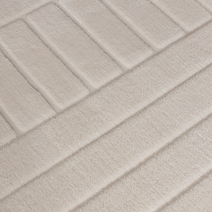 Rund Skandinavisk Matta - Charm Arches Vit