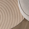 Rund Skandinavisk Matta - Charm Curves Beige - thumbnail 3