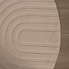 Rund Skandinavisk Matta - Charm Curves Beige - thumbnail 5