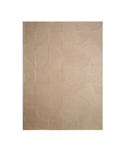 Skandinavisk Matta - Charm Circles Beige