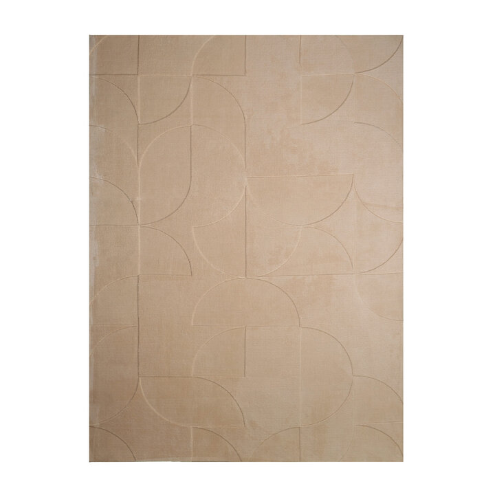 Skandinavisk Matta - Charm Circles Beige