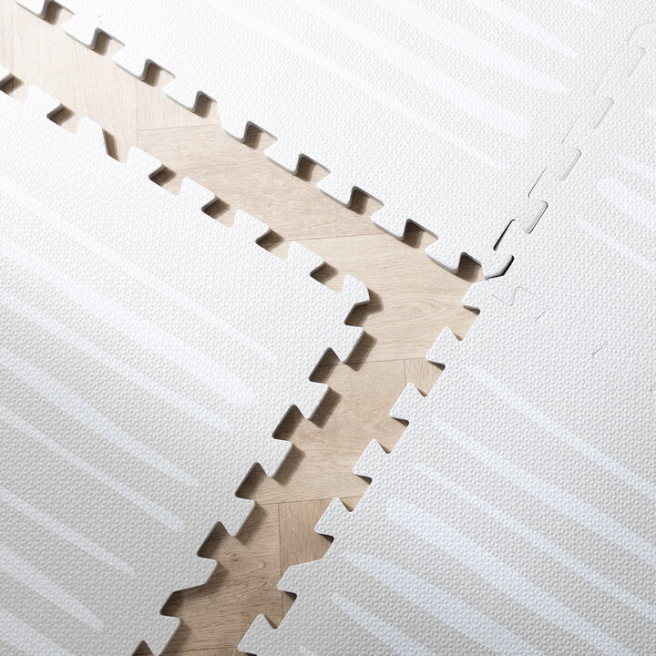 Pusselmatta Av Skum - Alfie Stripes Grå