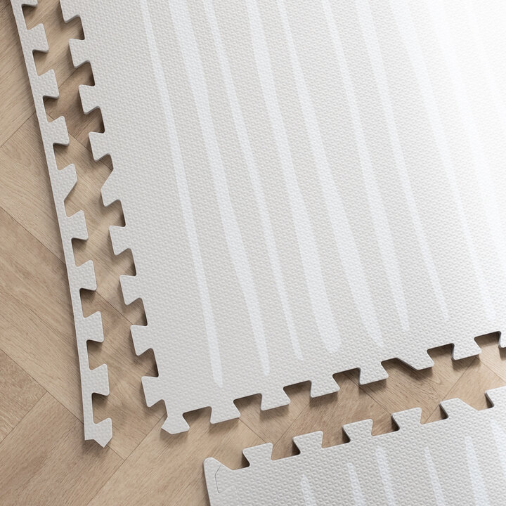 Pusselmatta Av Skum - Alfie Stripes Grå