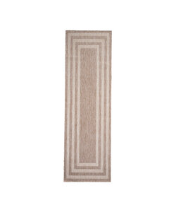 Balkongmatta - Sierra Frame Beige/Gräddvit