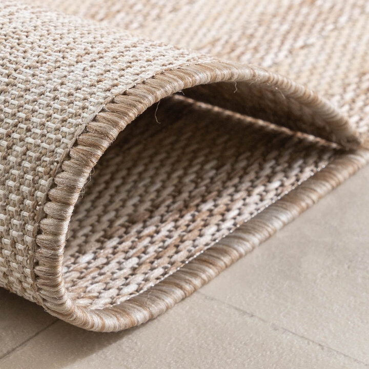 Balkongmatta - Sierra Frame Beige/Gräddvit