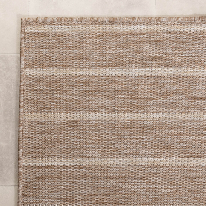 Balkongmatta - Sierra Curves Beige/Gräddvit