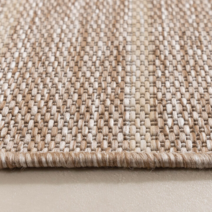 Balkongmatta - Sierra Curves Beige/Gräddvit