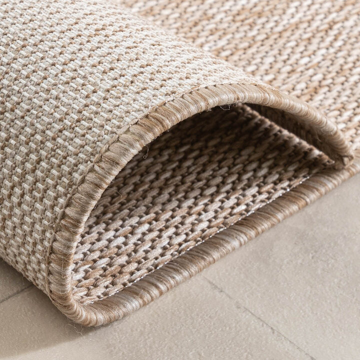 Balkongmatta - Sierra Curves Beige/Gräddvit