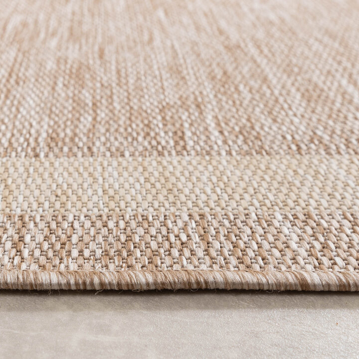 Balkongmatta - Sierra Blocks Beige/Gräddvit