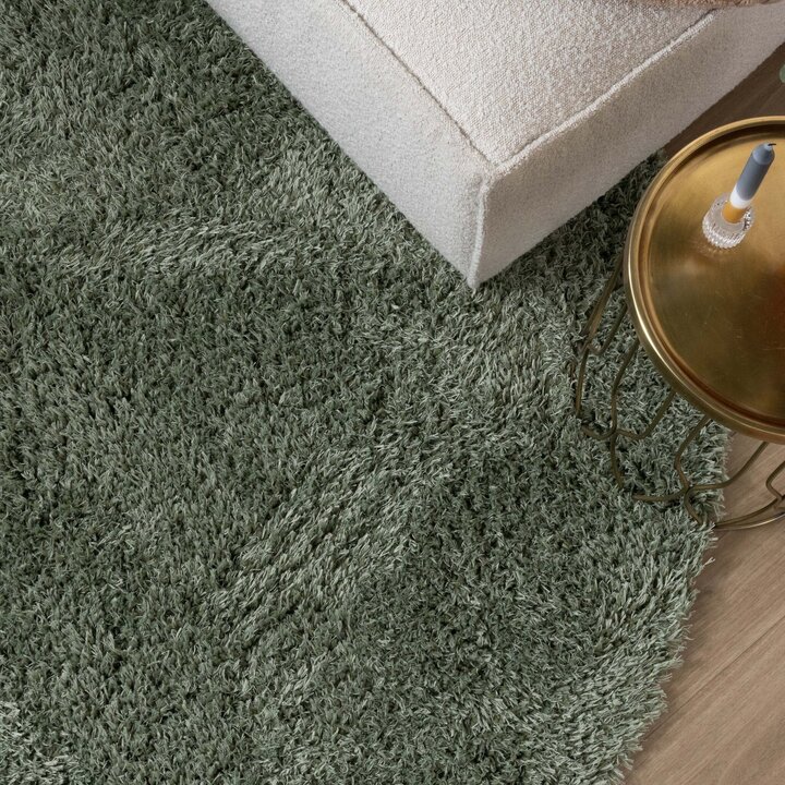 Rund Shagmattor - Blaze Grön