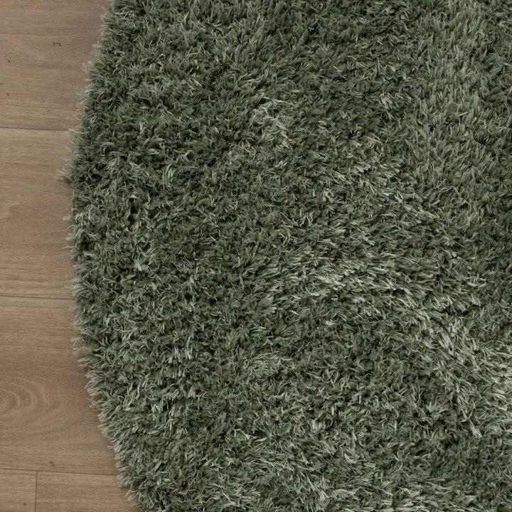 Rund Shagmattor - Blaze Grön