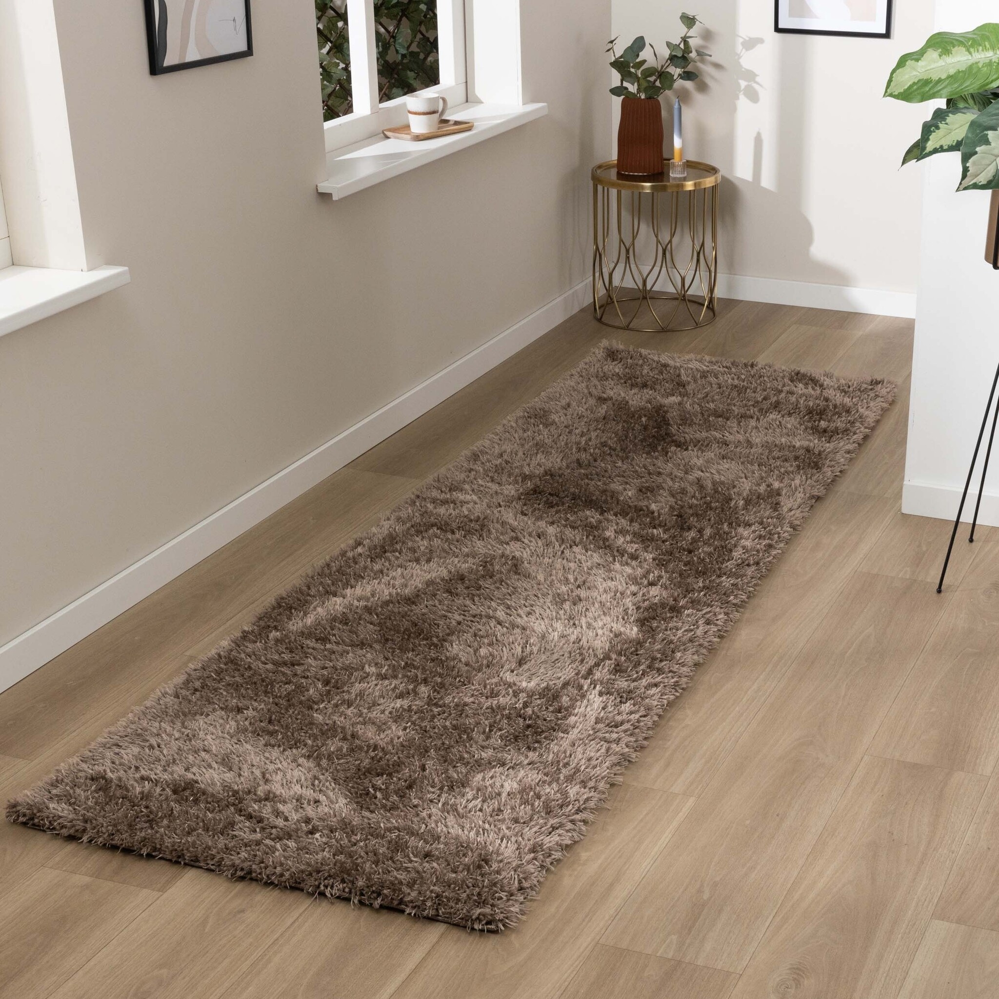 Tvättbar Löpare - Blaze Taupe