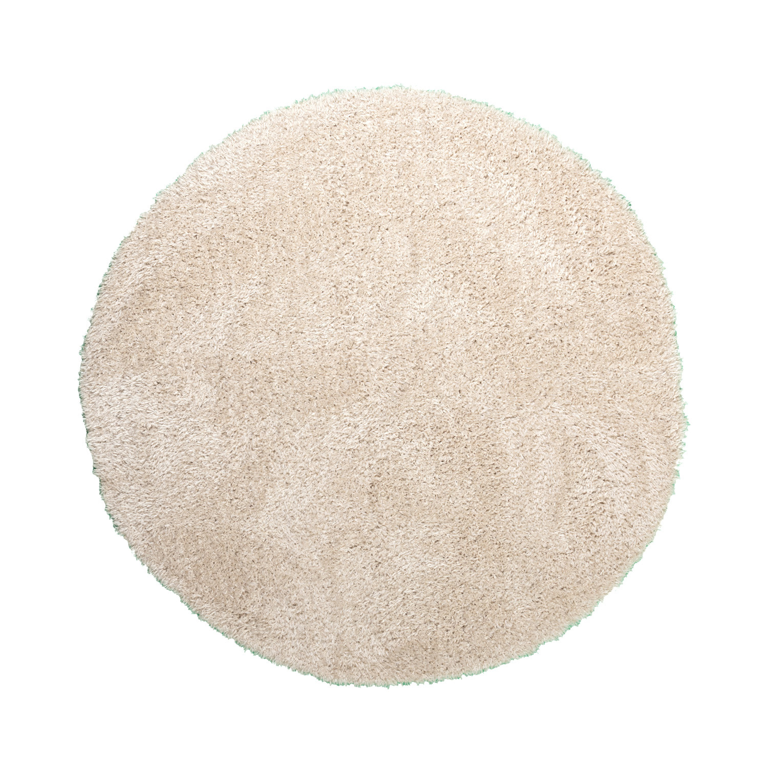 Rund Shagmattor - Blaze Beige - sfeer