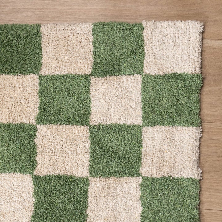 Retromatta - Gambit Grön/Vit