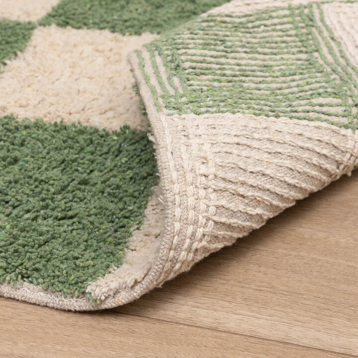 Retromatta - Gambit Grön/Vit