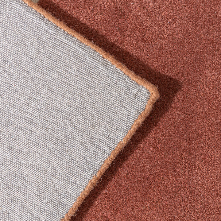 Abstrakt Matta I Ull - Clarice Terrakotta