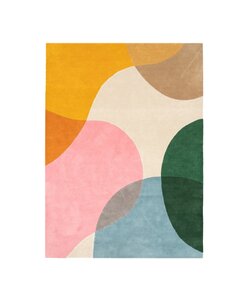 Abstrakt Matta I Ull - Clarice Flerfärgad