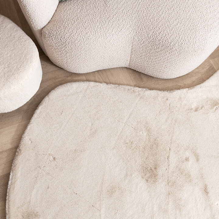 Mjuk Matta Med Hög Lugg - Comfy Supreme Ripple Gräddvit