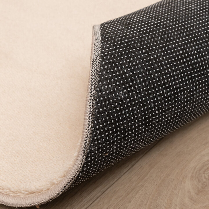 Rund Tvättbar Matta - Vivid Beige