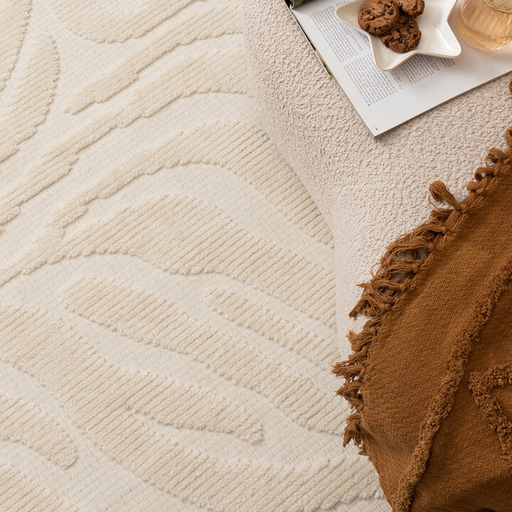 Tvättbar Matta - Dunya Zebra Vit