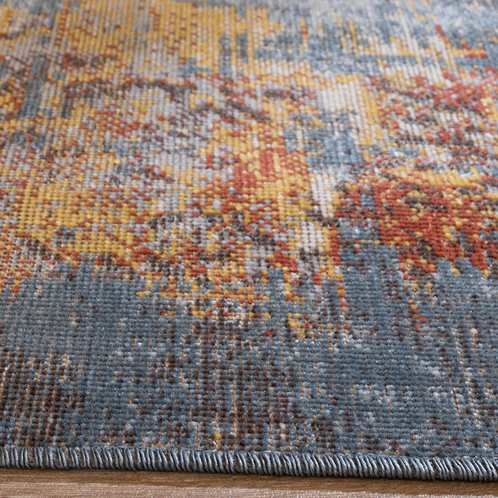 Modern Matta - Bush Blå/Flerfärgad