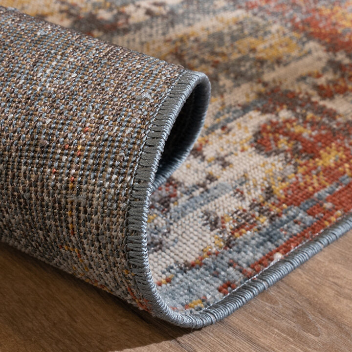 Modern Matta - Bush Blå/Flerfärgad