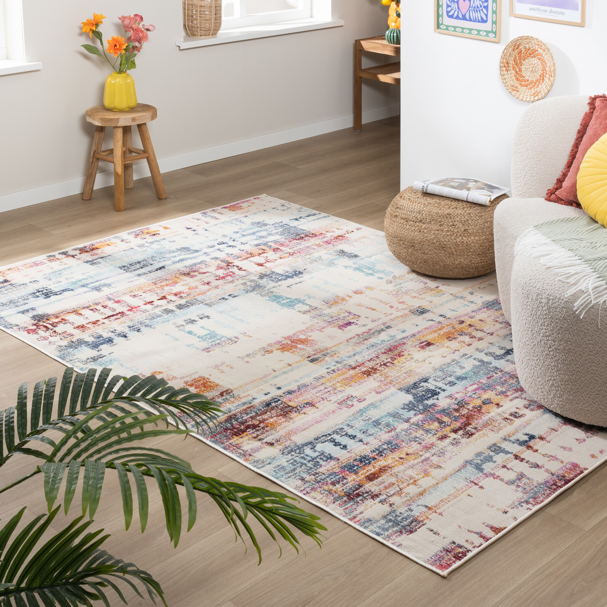 Boho Matta - Joya Grunge Flerfärgad