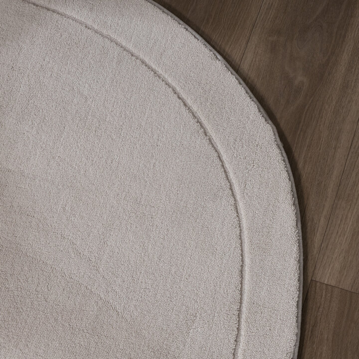 Organisk Formad Matta - Halo Stone Grå