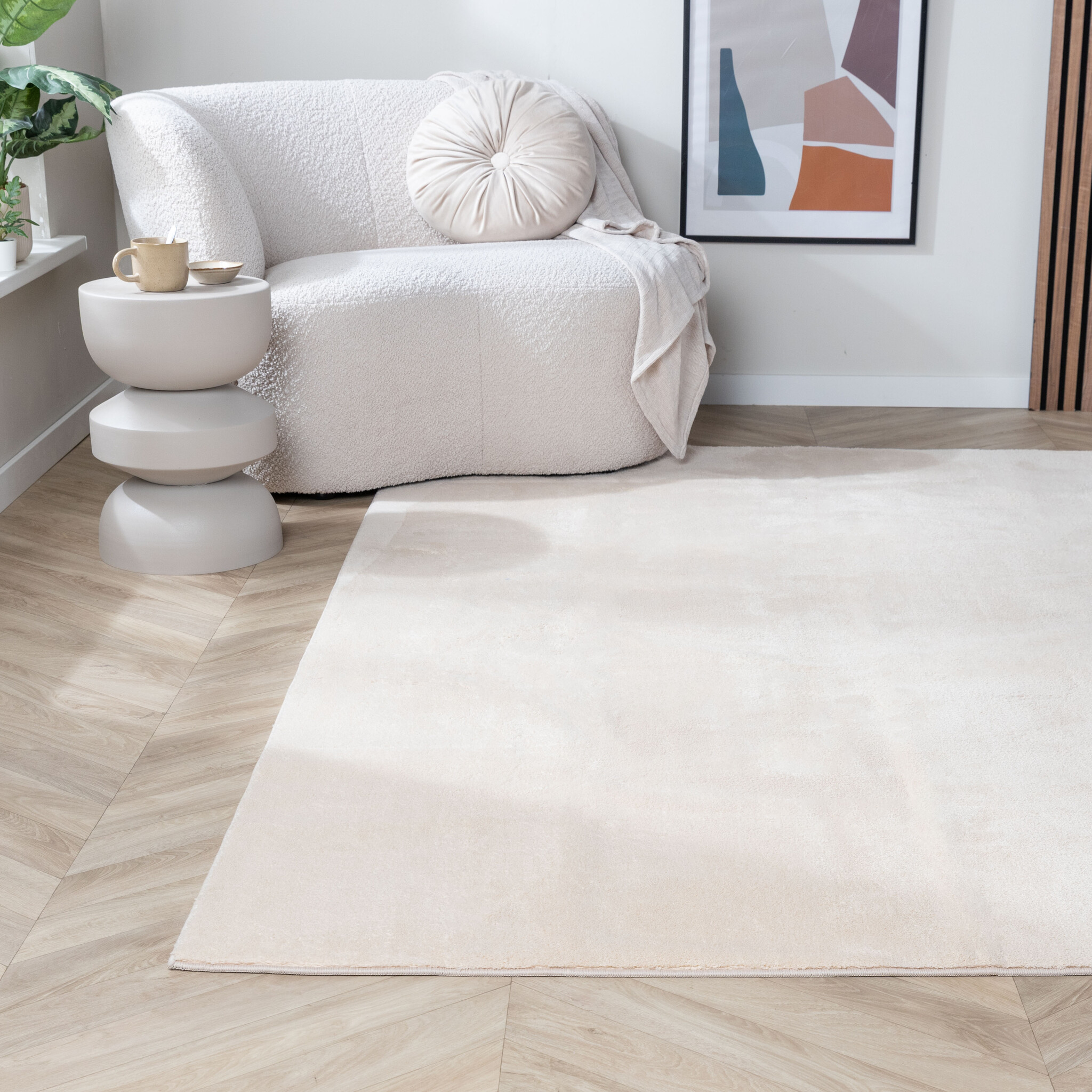 Tvättbar Matta - Vivid Beige