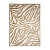 Tvättbar Matta - Dunya Zebra Beige/Vit - thumbnail 1