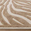 Tvättbar Matta - Dunya Zebra Beige/Vit - thumbnail 5