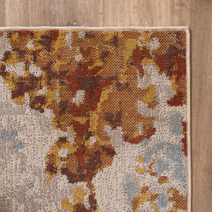 Modern Matta - Bush Blå/Terrakotta