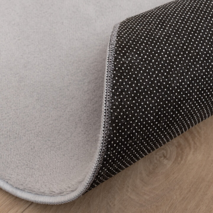 Rund Tvättbar Matta - Vivid Grå