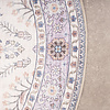Rund Vintage Utomhusmatta - Santo Flora Vit - thumbnail 4