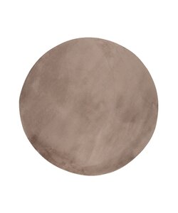 Rund Matta Med Låg Lugg - Cozy Taupe