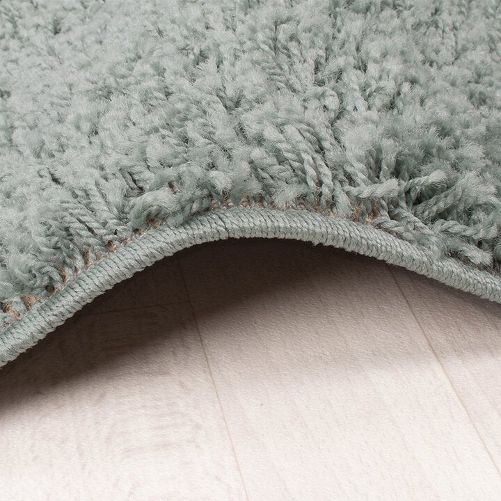 Matta Med Hög Lugg - Solid Blågrön