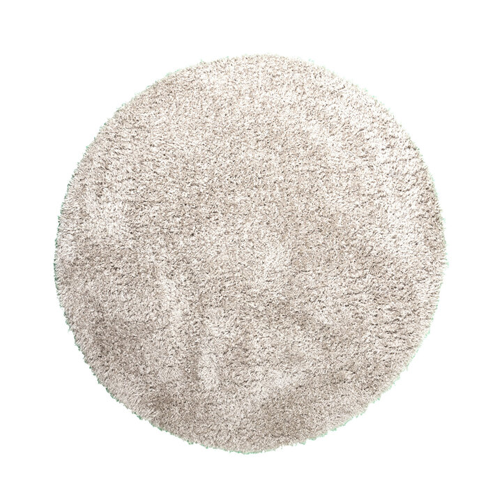 Rund Shagmattor - Blaze Beige/Grå