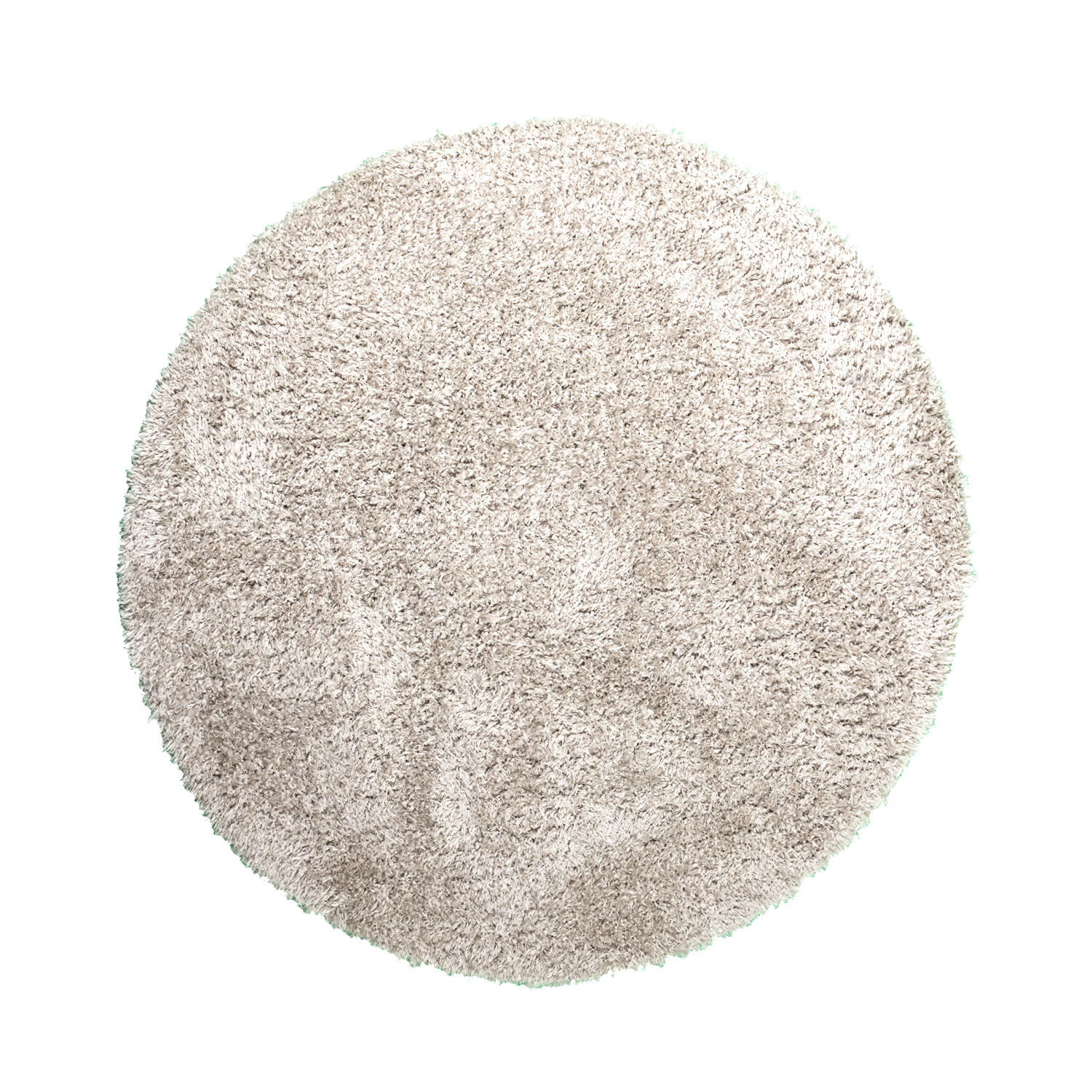 Rund Shagmattor - Blaze Beige/Grå - sfeer