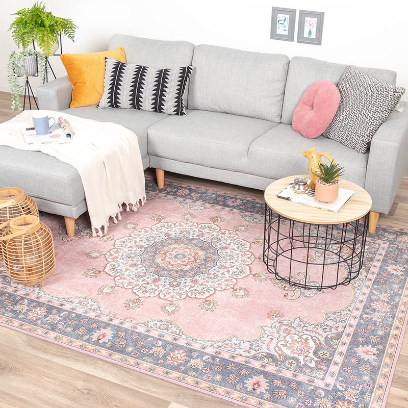 Matta I Vintagestil - Lily Medaillon Rosa