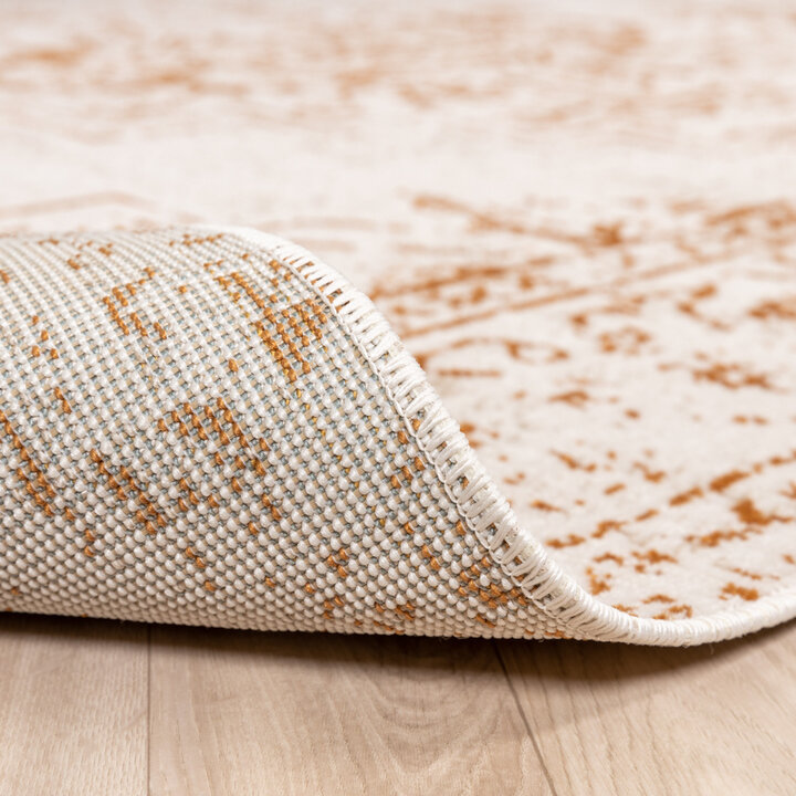 Matta I Vintagestil - Spring Ethnic Gräddvit/Terrakotta