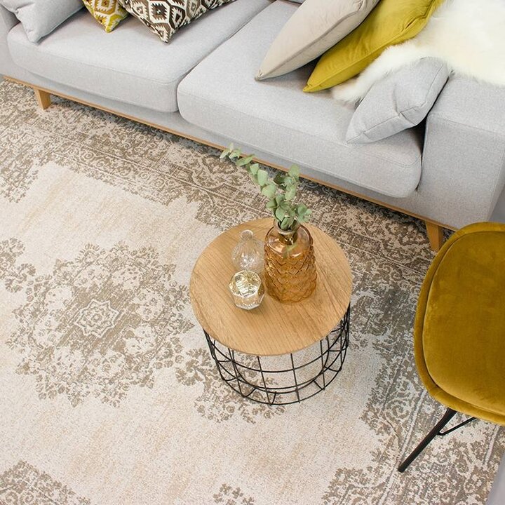 Matta I Vintagestil - Dreams Gräddvit/Sand