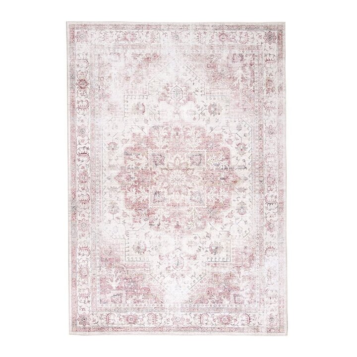 Matta I Vintagestil - Lago Röd/Rosa
