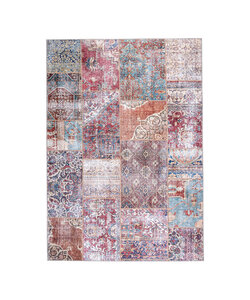 Lapptäckesmatta  - Azara Patchwork Röd