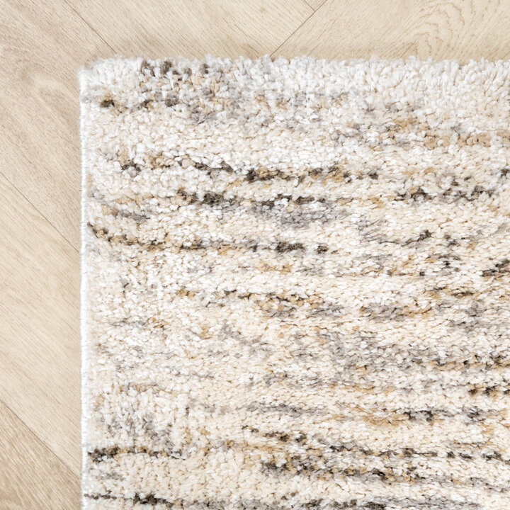 Matta Med Hög Lugg - Blend Gräddvit