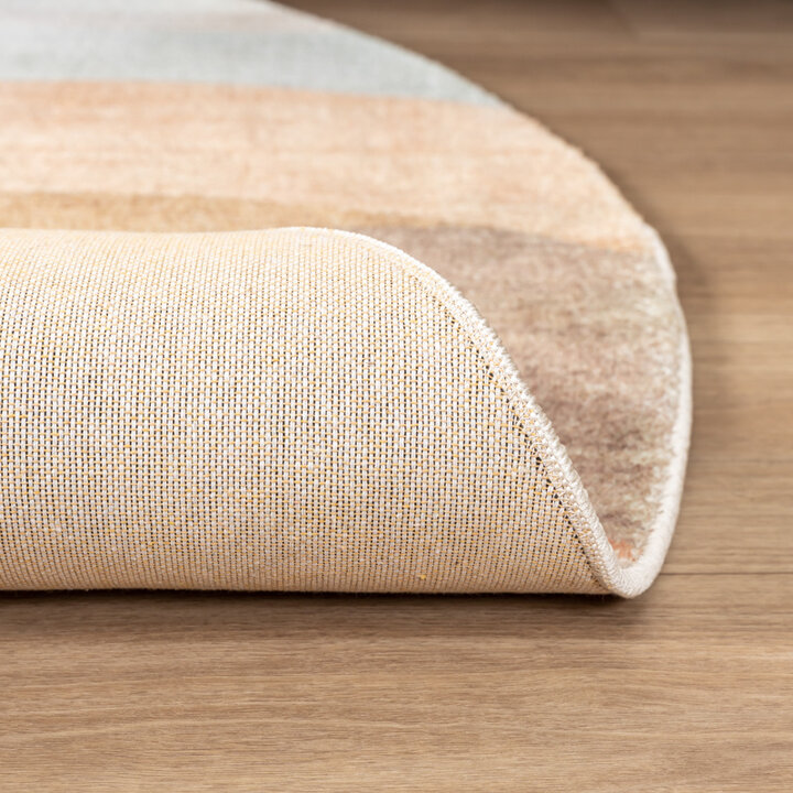 Rund Modern Matta - Field Terrakotta