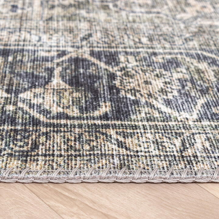 Matta I Vintagestil - Lugan Grön/Grå