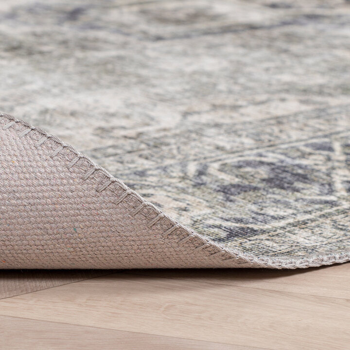 Matta I Vintagestil - Lugan Grön/Grå