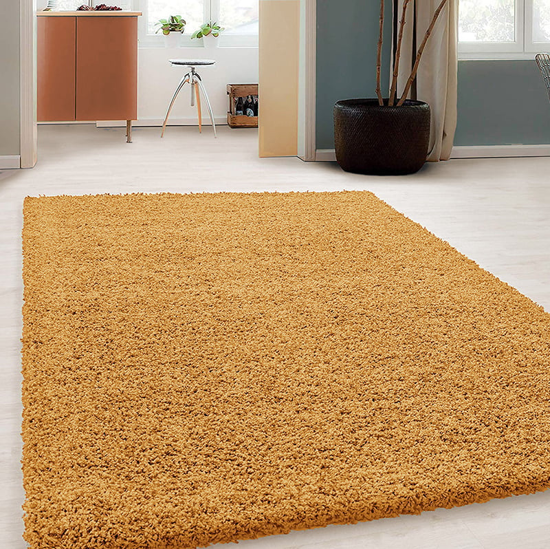 Matta Med Hög Lugg - Solid Gul