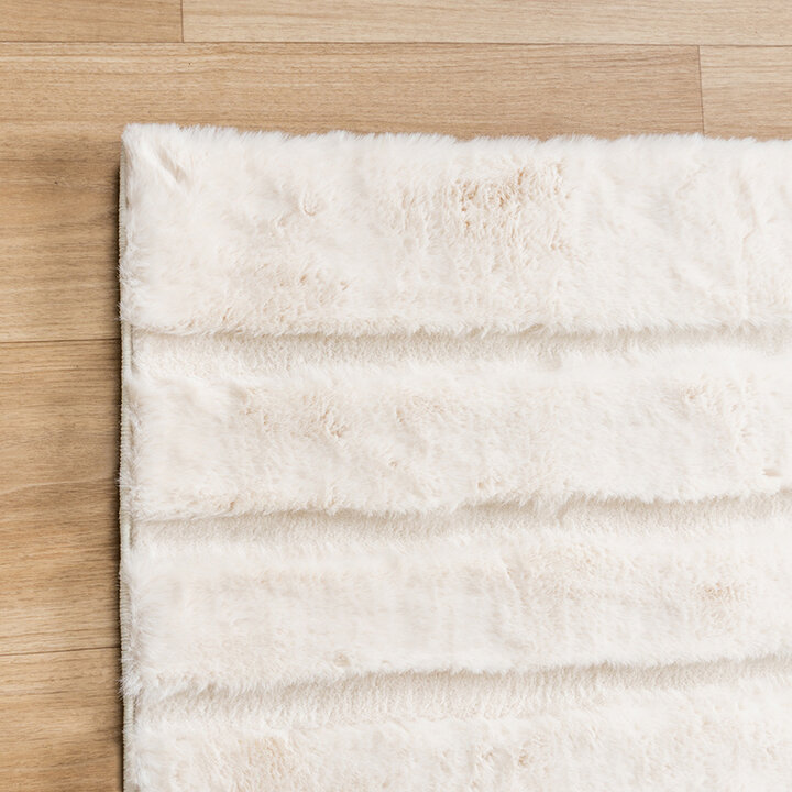Mjuk Matta Med Hög Lugg - Carvy Curves Gräddvit