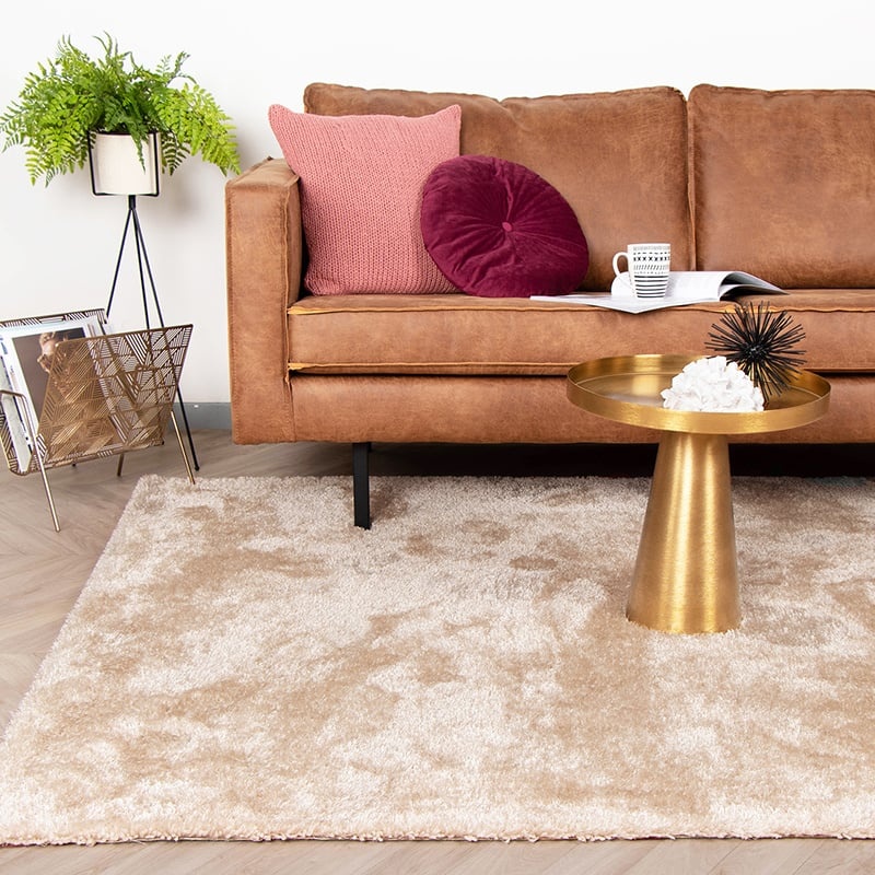 Matta Med Hög Lugg - Glazy Gräddvit